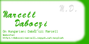 marcell daboczi business card